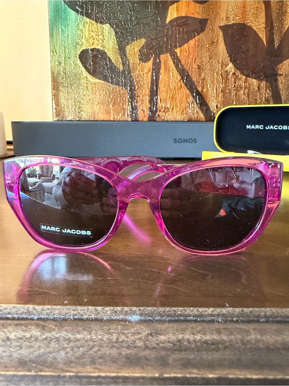 Marc Jacobs Fuschia Cat Eye Sunglasses NEW